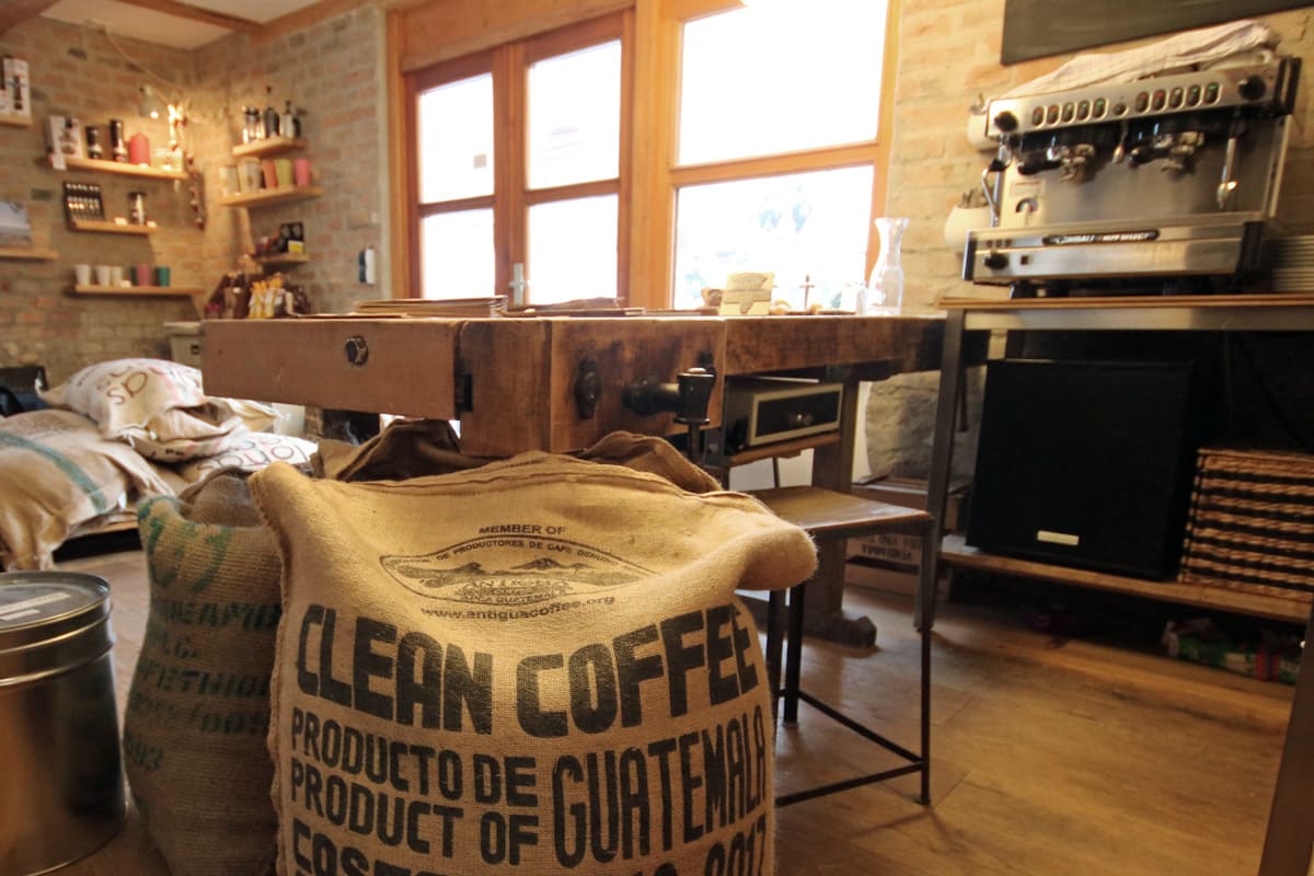 Unser Arbeitsplatz in der Andechser Kaffeerösterei